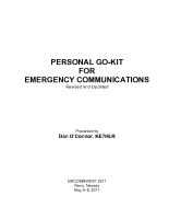 Personal Go-Kit for Emergency Communication